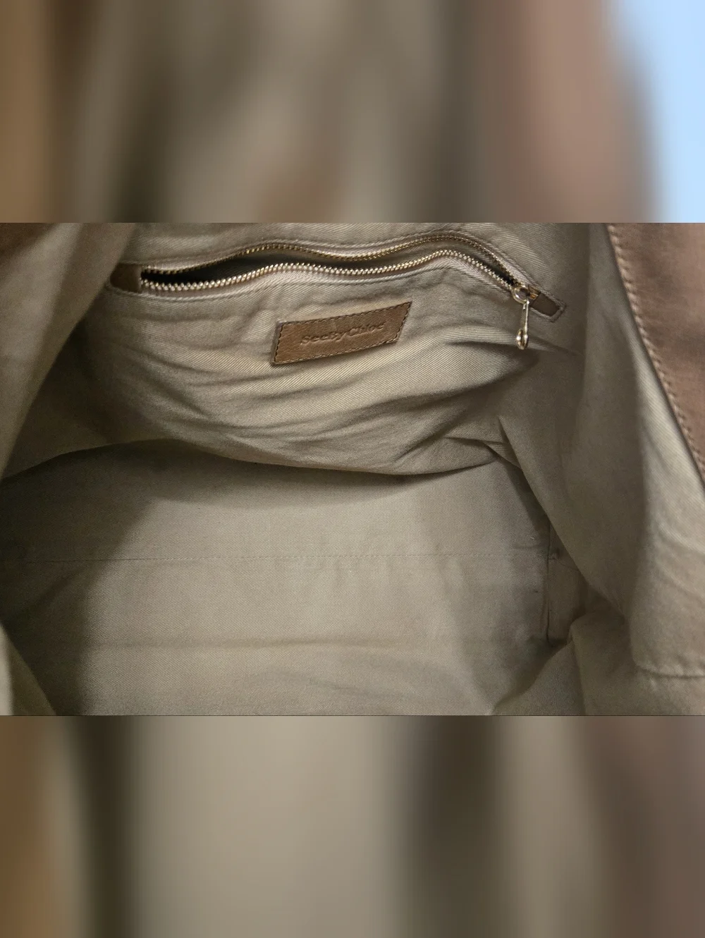GUC SEE BY CHLOE Brown Leathee Harriet Tote Bag
